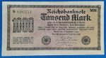 1922. 1.000 Mark F+ "zöld" számozás