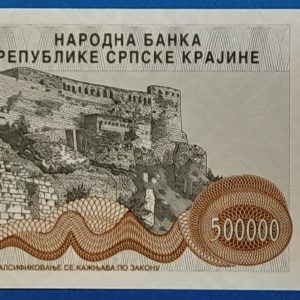 1993. 500.000 Dinara - GOTTONUMIZMATIKA