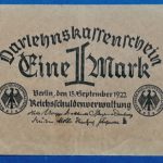 1922. 1 Mark - GOTTONUMIZMATIKA