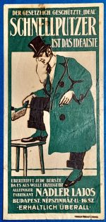 Nadler Lajos "Ideal Schnellputzer" Vintage Számolócédula GOTTO