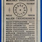 "Aulich Uhren" számolócédula, Bécs, 1890-es/1900-as évek GOTTO