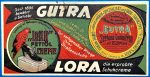 "Gutra Lora" vintage bőrápoló reklám számolócédula Cirine-Werke GOTTO