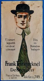"Frank Testvérek" debreceni úri divat reklámja - Borsalino GOTTO