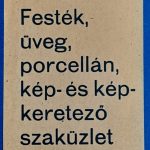 "Beck festék, üveg, porcelán, valamint kép- és képkeretező szaküzlet" számolócédula EF