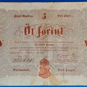 Az 1848-as Szabadságharc Pénze: Az 5 Forintos Kossuth-bankó GOTTO