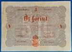 1848-as 5 forint Kossuth-bankó – Eredeti szabadságharc papírpénz GOTTO