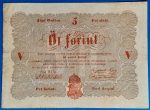 Kossuth-bankó 5 Forint (1848) – Piros nyomatos változat GOTTO