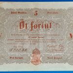 5 Forint 1848 - Kossuth-bankó (piros nyomattal) GOTTO NUMIZMATIKA