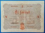 Kossuth-bankó 5 Forint (1848) – Piros nyomatos változat GOTTO