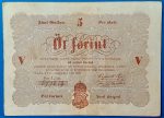 Kossuth-bankó 5 Forint (1848) – Piros nyomatos változat GOTTO