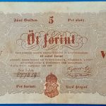 Kossuth-bankó 5 Forint (1848) – Piros nyomatos változat GOTTO