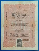 2 forint 1848 – Eredeti Kossuth-bankó a szabadságharc idejéből GOTTO