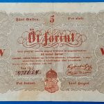 5 Forint 1848 - Kossuth-bankó (piros nyomattal) GOTTO NUMIZMATIKA