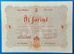 Kossuth-bankó 5 Forint (1848) – Piros nyomatos változat GOTTO