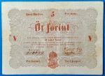 Kossuth-bankó 5 Forint (1848) – Piros nyomatos változat GOTTO