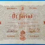 Kossuth-bankó 5 Forint (1848) – Piros nyomatos változat GOTTO