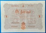 Kossuth-bankó 5 Forint (1848) – Piros nyomatos változat GOTTO