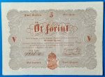 Kossuth-bankó 5 Forint (1848) – Piros nyomatos változat GOTTO