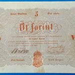 Kossuth-bankó 5 Forint (1848) – Piros nyomatos változat GOTTO