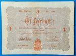 Kossuth-bankó 5 Forint (1848) – Piros nyomatos változat GOTTO