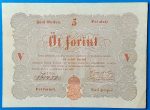 Kossuth-bankó 5 Forint (1848) – Piros nyomatos változat GOTTO