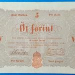 Kossuth-bankó 5 Forint (1848) – Piros nyomatos változat GOTTO