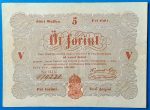 Kossuth-bankó 5 Forint (1848) – Piros nyomatos változat GOTTO
