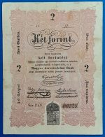 2 forint 1848 – Eredeti Kossuth-bankó (Piroshasú) GOTTO NUMIZMATIKA