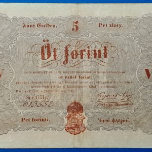 5 Forint 1848 – A legendás piros Kossuth-bankó GOTTO NUMIZMATIKA