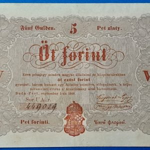 5 Forint 1848 – A legendás piros Kossuth-bankó GOTTO NUMIZMATIKA