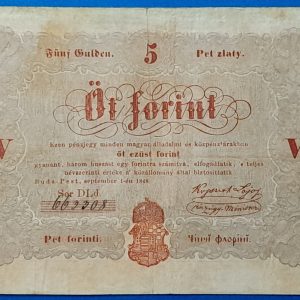 5 Forint 1848 – A legendás piros Kossuth-bankó GOTTO NUMIZMATIKA
