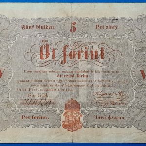5 Forint 1848 – A legendás piros Kossuth-bankó GOTTO NUMIZMATIKA