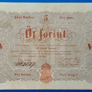 5 Forint 1848 – A legendás piros Kossuth-bankó GOTTO NUMIZMATIKA