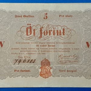 5 Forint 1848 – A legendás piros Kossuth-bankó GOTTO NUMIZMATIKA