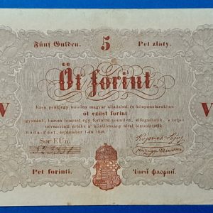 5 Forint 1848 – A legendás piros Kossuth-bankó GOTTO NUMIZMATIKA