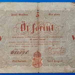 5 Forint 1848 – A legendás piros Kossuth-bankó GOTTO NUMIZMATIKA