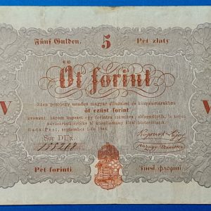 5 Forint 1848 – A legendás piros Kossuth-bankó GOTTO NUMIZMATIKA