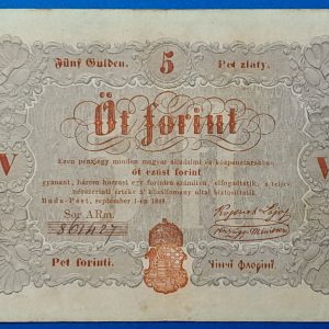 5 Forint 1848 – A legendás piros Kossuth-bankó GOTTO NUMIZMATIKA