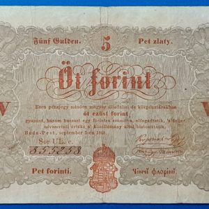 5 Forint 1848 – A legendás piros Kossuth-bankó GOTTO NUMIZMATIKA