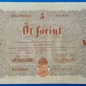 5 Forint 1848 – A legendás piros Kossuth-bankó GOTTO NUMIZMATIKA