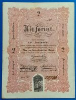 1848-as kétforintos Kossuth-bankó – magyar papírpénz GOTTO