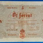 Kossuth 5 Forint 1848. szeptember 1. – Ritka magyar papírpénz GOTTO