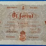 Kossuth 5 Forint 1848. szeptember 1. – Ritka magyar papírpénz GOTTO