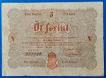 Kossuth-bankó 5 Forint (1848) – Piros nyomattal GOTTO