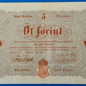 5 Forint 1848 – A legendás piros Kossuth-bankó GOTTO NUMIZMATIKA