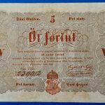 Kossuth-bankó 5 Forint (1848) – Piros nyomattal GOTTO