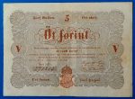 Kossuth-bankó 5 Forint (1848) – Piros nyomattal GOTTO