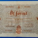 Kossuth-bankó 5 Forint (1848) – Piros nyomattal GOTTO