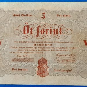 5 Forint 1848 – A legendás piros Kossuth-bankó GOTTO NUMIZMATIKA