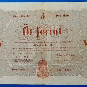 5 Forint 1848 – A legendás piros Kossuth-bankó GOTTO NUMIZMATIKA